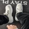 Shoes autumn breathable premium sense retro casual leather shoes sports thick sole heightening black big head derby shoes