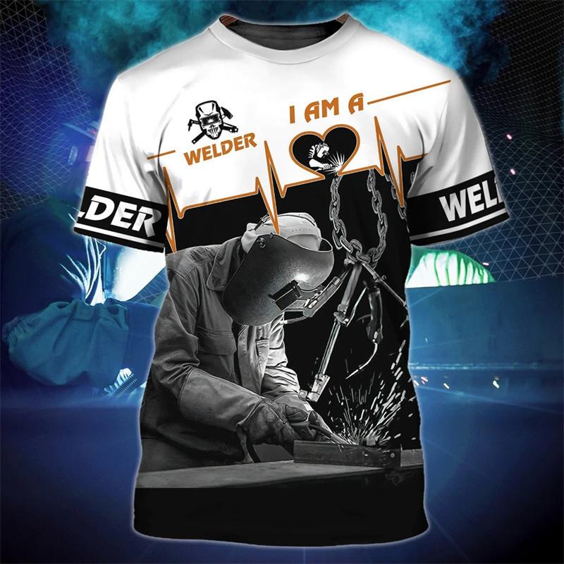New 3D Printed Welding Tool Printed Short Sleeved T-shirt