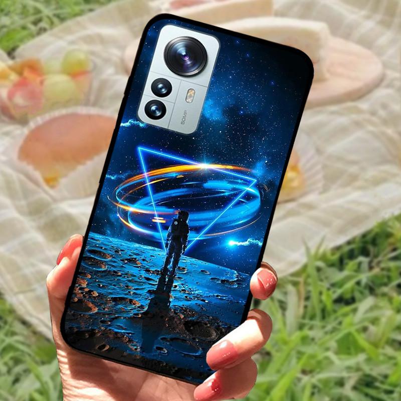For Xiaomi Mi 12 Case 12X 12S Soft Silicone Cartoon Painted Phone Cover For Xiaomi 12 Pro Case 12S PRO Shockproof Coques Bumper