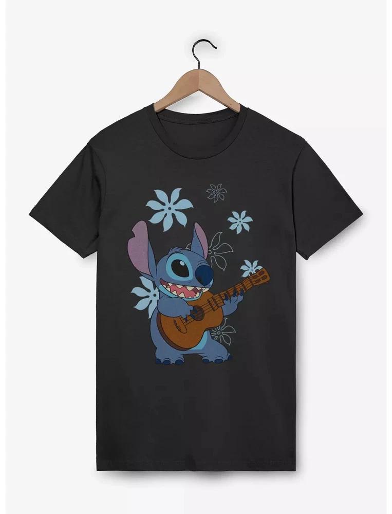 Lilo Stitch Flowers T Shirt Size S 4XL Gift For Friends