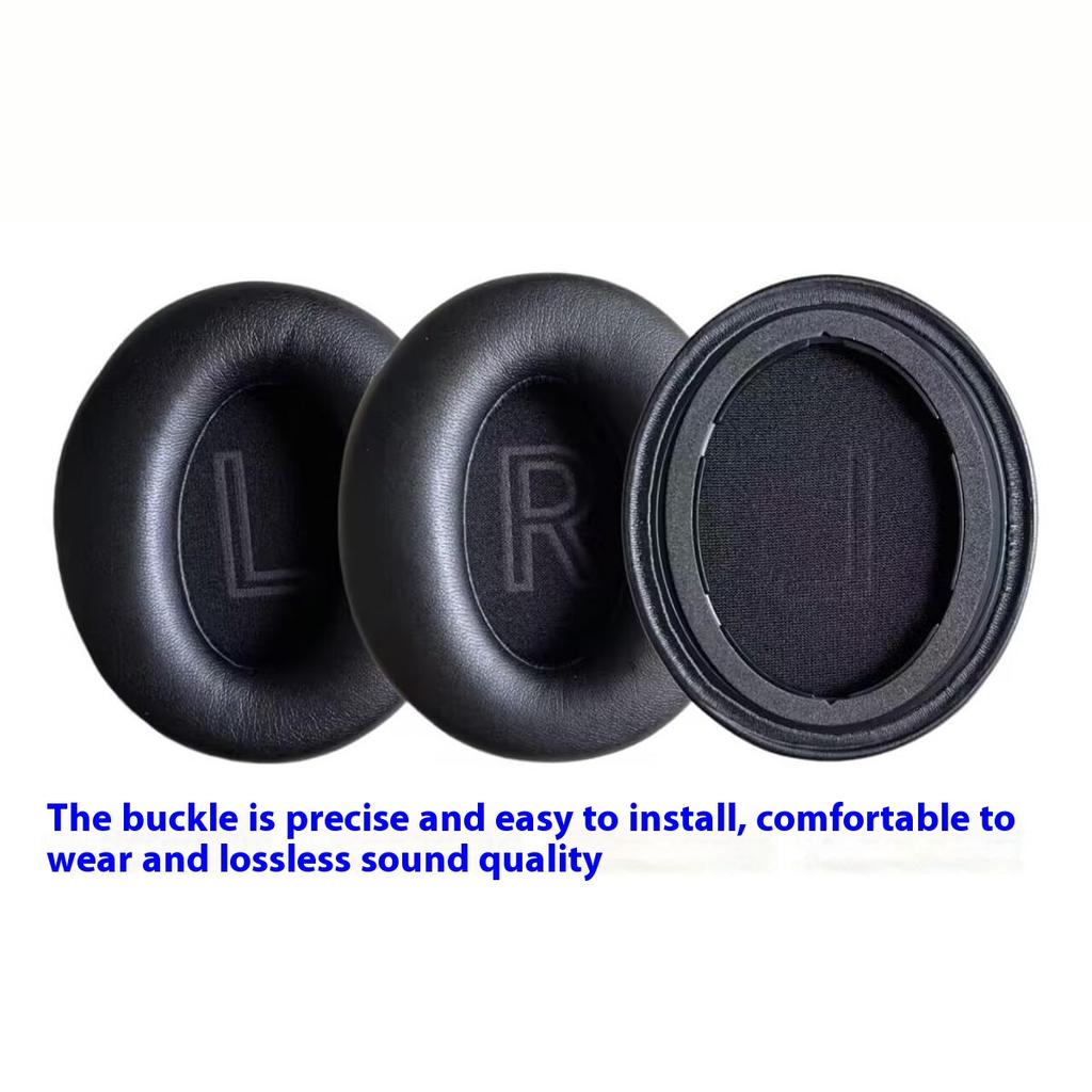 1 Pair Ear Cushions for BERIBES WH305 Noise Reduction Protein Leather Memory Foam Headphone Earpads