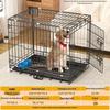 Thickened Wire Folding Dog Cage for Large and Medium Pets