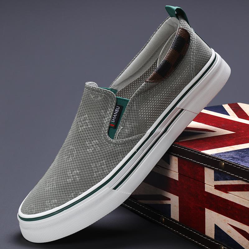 New Summer Men's Shoes Comfortable and Versatile Trendy Casual Men's Canvas Shoes Korean Style Flat Low Top Shoes Men's