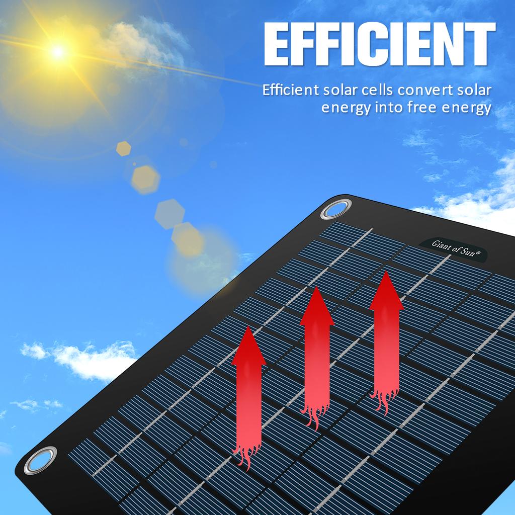 10W Solar Panel Kit 12V Waterproof Solar Trickle Charger Portable Solar Powered Charger High Efficiency Car Battery Maintainer