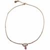 Excellent DIOR Necklace Petit CD Rose gold Women N1390PTCPL Used