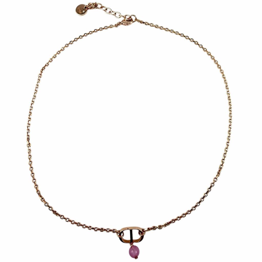 Excellent DIOR Necklace Petit CD Rose gold Women N1390PTCPL Used
