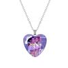 Anime K-pop Demon Heart Shape Pendant Necklace Cartoon Character Idol Jewelry Gifts