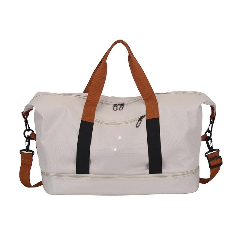 Dry and Wet Separation Sports and Leisure Bag Large Capacity Hand Luggage Bag Can Be Put on A Lever with Shoe Compartment