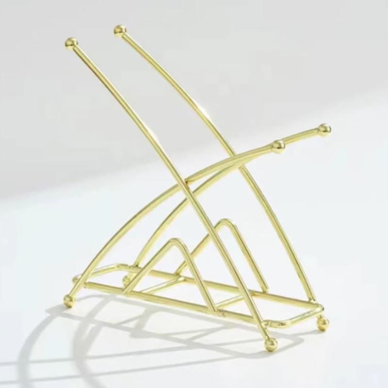1pcs-Napkin Holder Metal Paper Stand Tissue Dispenser Luxury Retro Table Decoration Freestanding Home Decor