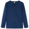 T-shirt enfants à manches longues bleu marine 92/104/116/128/140