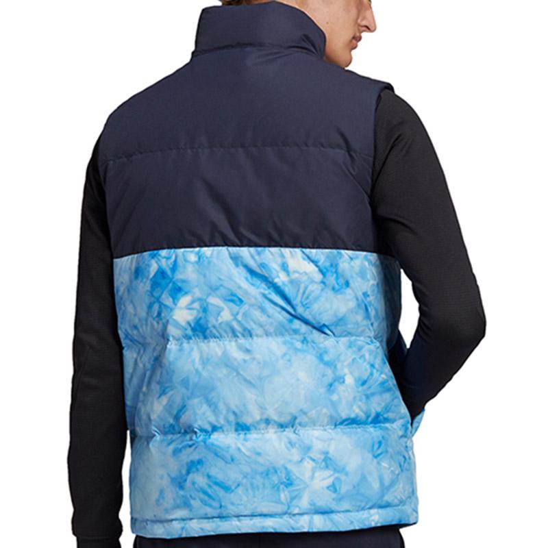 Adidas Down Vests Men's Navy Stand Collar Moderate Other GE9983
