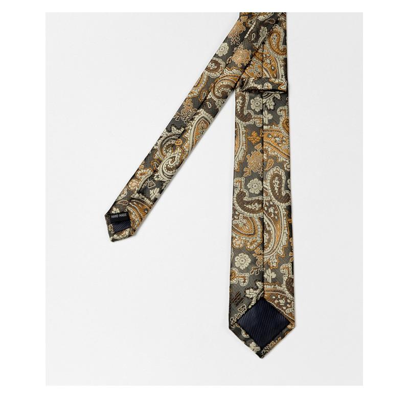 Korean style tie men's formal business casual wedding narrow tie 6cm paisley cashew pattern