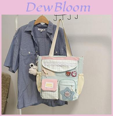 Cute Girl Pattern Crossbody Bag With Polyester Fabric For Daily Use
