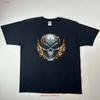 Vintage Y2k Skull Flames Choppers Style Logo T Shirt Size Xl Black Faded Rare Vintage Stylish Stretched Versatile Unisex