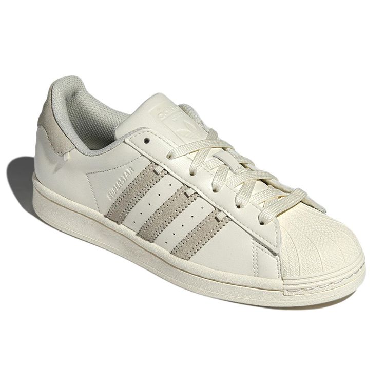 Adidas Originals Superstar Leather Comfortable Low-Top Sneakers Unisex Sneakers White Gray HP2069