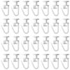 50Pcs Curtain Slide Hooks Drapery Gliders Lockable For Enhancing Functionality for Living Room Bedroom Or Office