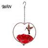 Heart-shaped Bird Feeder Outside Hummingbird Feeder, Weather-proof Metal Butterfly Bath, Bath Hanging Feeding Bowl for Outdoor Garden Patio Yard