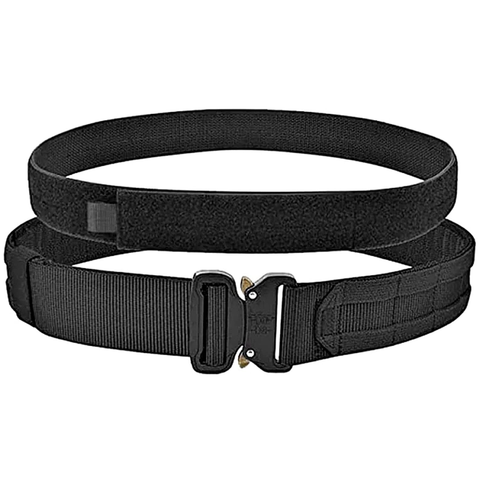 

heizi Airsoft Belt, Gun Belt with Pouch, Duty Belt, Airsoft Inner Belt, Wide (M)