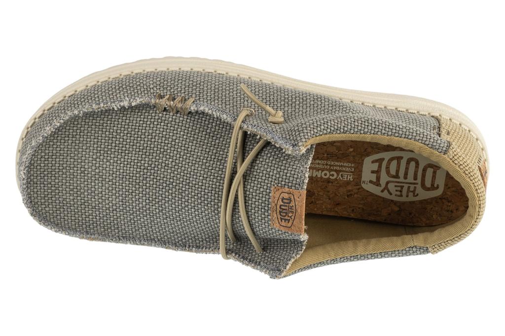 Hey Dude Wally Braided, Mens grey Sneakers