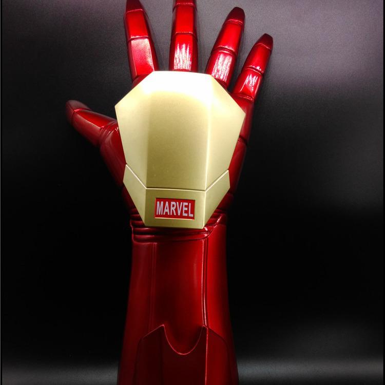 1:1 Iron Man Luminous Helmet & Gloves with Laser Cosplay Props - Wearable Teen Model Toy