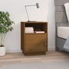 Day and Night - Day and Night Bedside Table Solid Pine Wood Honey Brown 40x34x55 Cm