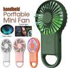 USB Mini Wind Power Handheld Fan Portable Student Small Cute Cooling Night Light 150*80*25 Mm For Travels Or Outdoor Activities