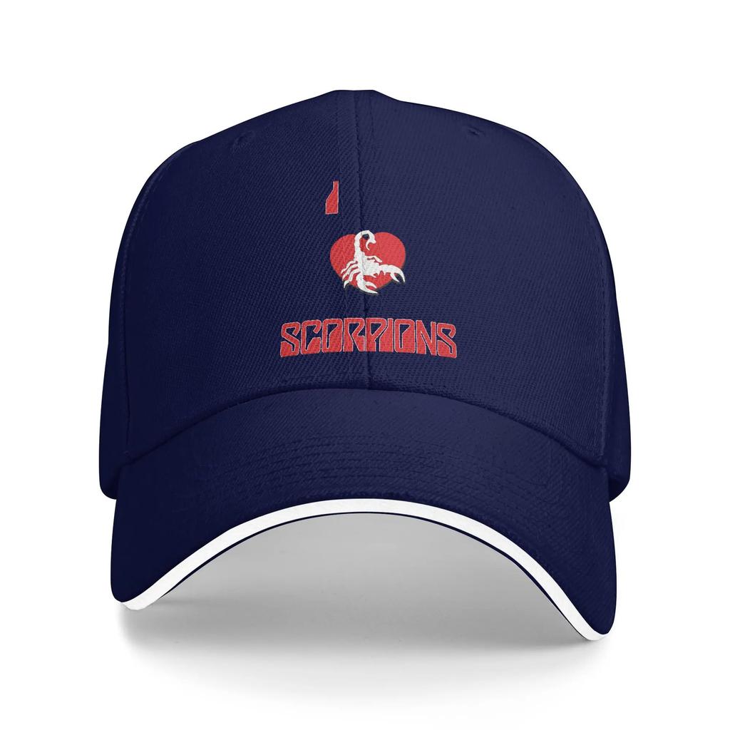 I Love Scorpions Baseball Cap Women Unisex Print Hip Hop Hats Summer Vintage Tennis Skate Sun Snapback Cap
