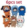 Original Naruto Shippuden Beast Party Series Vinyl Figure Plush-Like Texture Blind Box Chibi Kakashi Sasuke Collectible