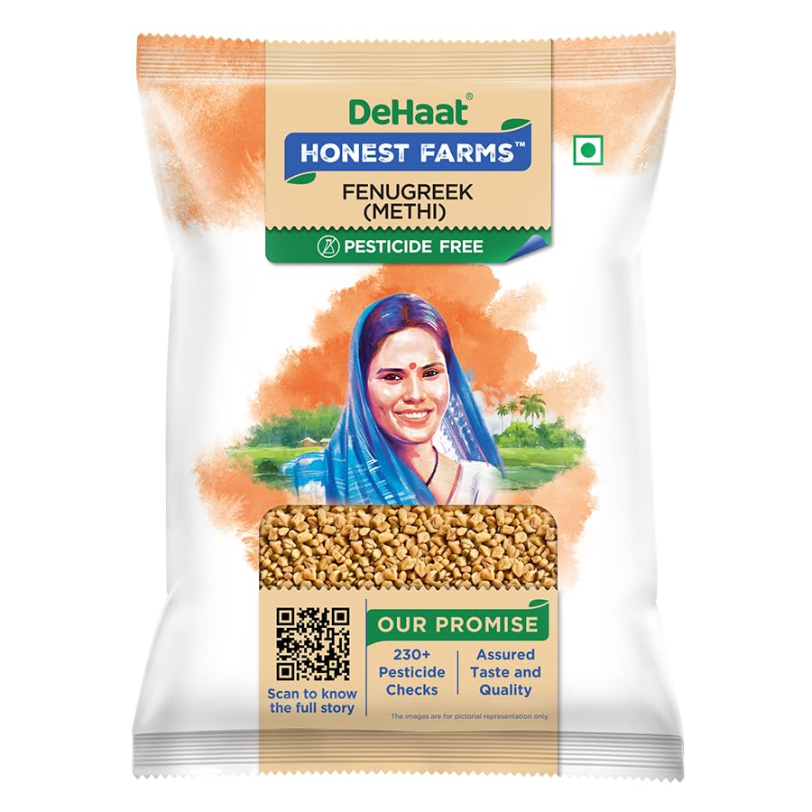 DeHaat Honest Farms Pesticide Free Fenugreek (Methi) 200 Gm.
