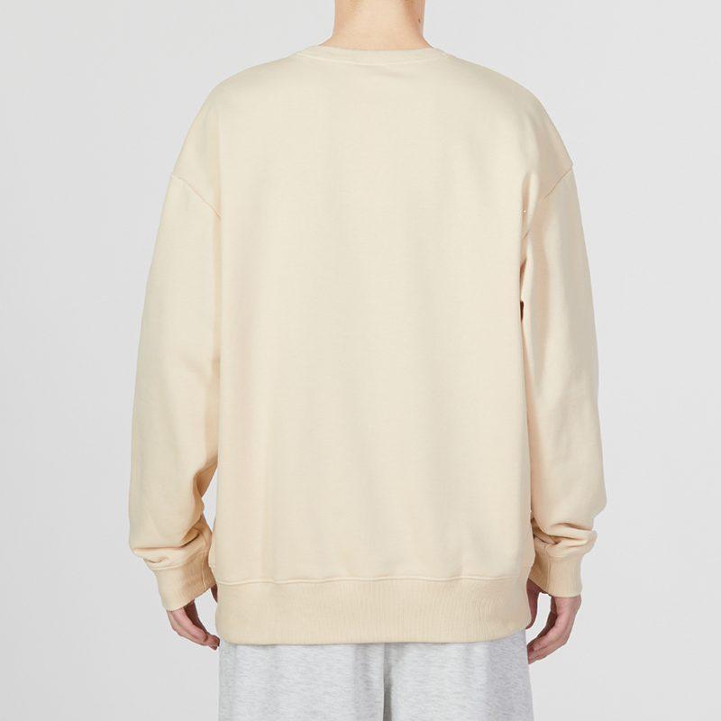 Adidas Sweatshirts Men's Khaki Crew Neck Moderate Regular HY3403