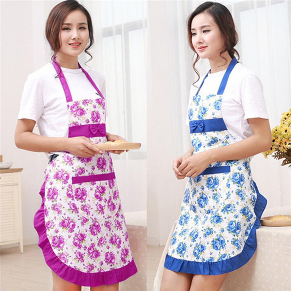 Kitchen Restaurant Cooking Pocket Dress Apron