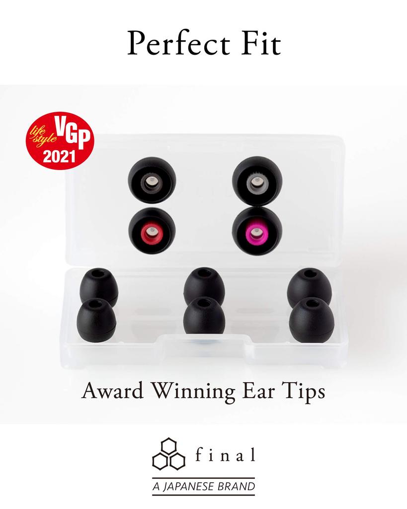 Final A3000 [FI-A3DPLDN] In-Ear Wired 2-Pin Earphones, Winner of the VGP 2021 Earphone Grand Prize