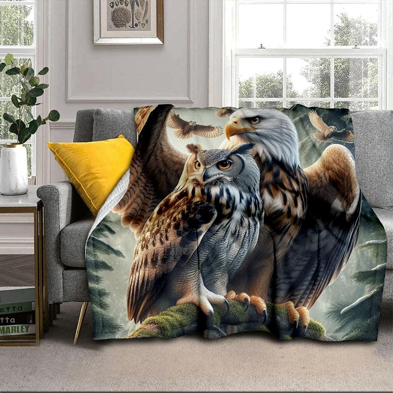 Mystical Forest Owl Blanket Flannel Blanket Throw Blanket Sofa Cover Blanket Soft Premium Blanket Picnic Blanket Tv Blanket Gifts