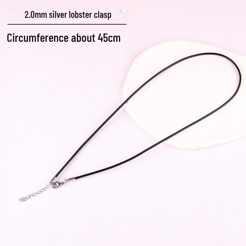 Ожерелье из вощеной веревки ручной работы с медной пряжкой для нефритового кулона, аксессуары для ювелирных изделий своими руками