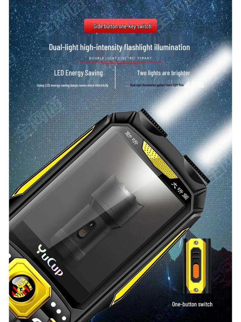Durable Elderly Smartphone with Eye-Protection, Large Screen, 4G/5G, Power Bank, and Long Standby