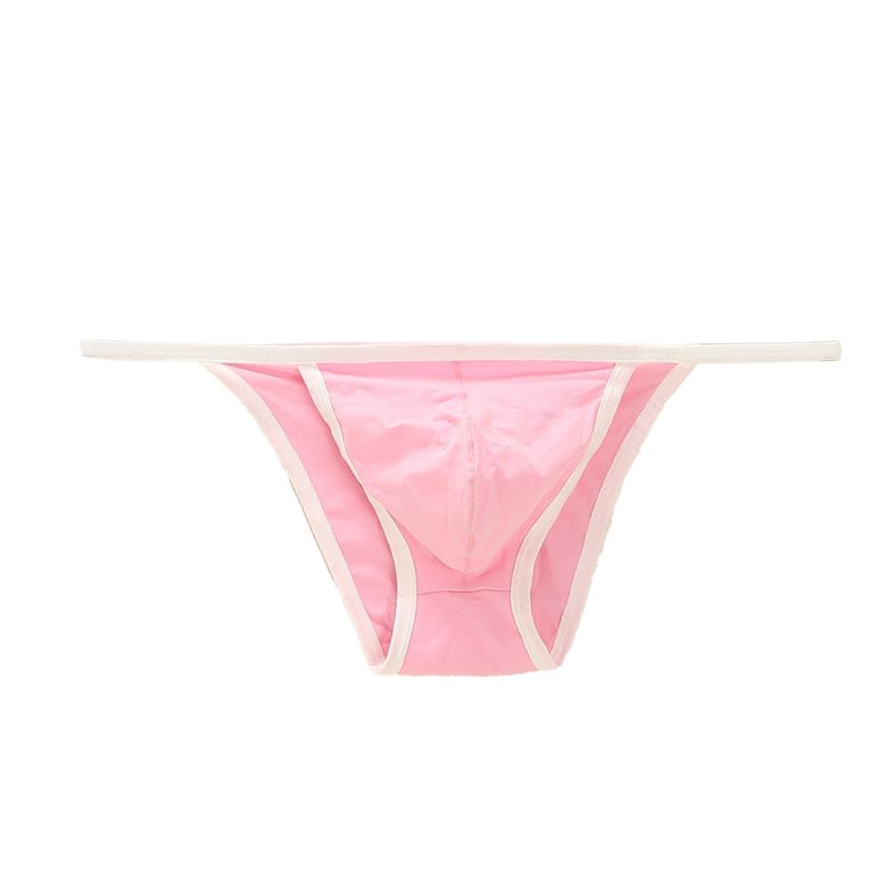 Solid Mens Underwear Stretch Underpants Bikini Breathable