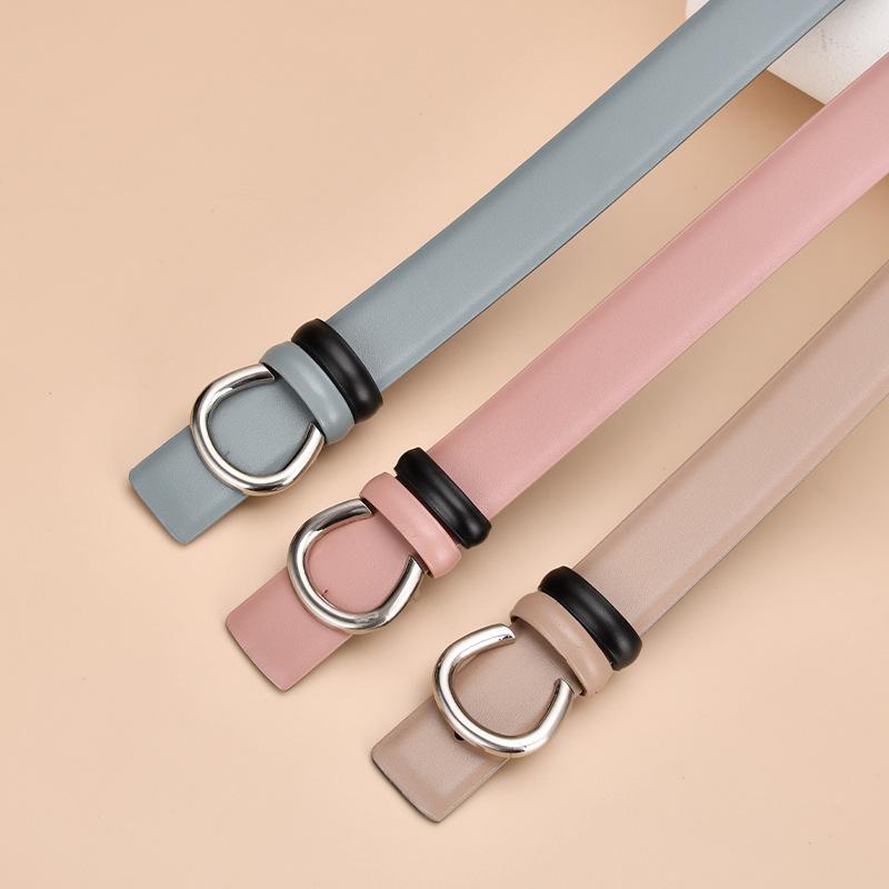 Vier Jahreszeiten Verfügbar Neuer Damenleder Gürtel Doppelseitig Verfügbar Kuhgürtel Damengürtel Handgefertigter Ledergürtel Hosengürtel