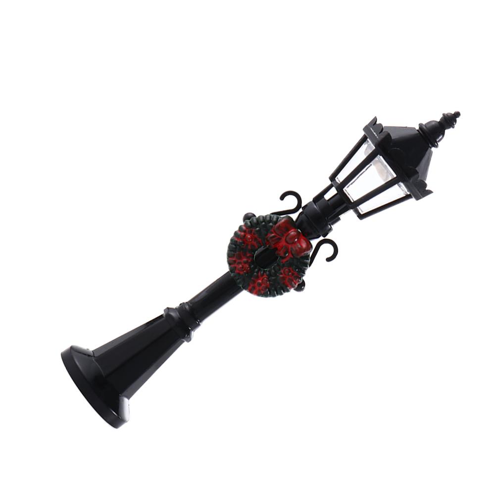 Bonsai Ornaments Road Light Streetlight Figurine Christmas Miniatures Street Lamp Micro Landscape