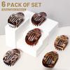 French Oval Hair Claw Clip for Women Leopard Matte Curved Flat Styling Barrettes Acrylic Lying Down Hair Accessories New Design
