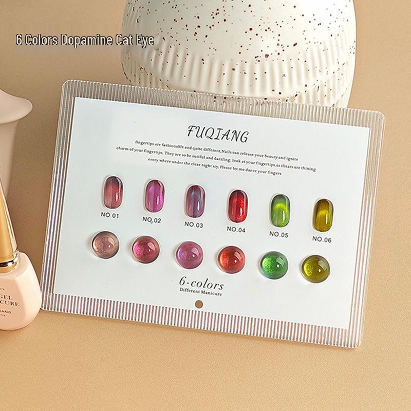 

Dopamine Cat Eye Gel Polish: 6 Flashy UV Colors - Nail Salon Special (2025)