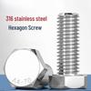 Langsaizepo 316 Stainless Steel Hex Bolts