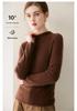 2026 Le Kasha Women's Cashmere Pullover: 12 Gauge, Rolled Hem