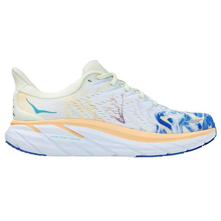 Hoka One One Clifton 8 Bequem Vielseitig Stoff Stoßdämpfung Rutschfest Abriebfest Atmungsaktiv Low-Top Laufschuhe Herren Sneaker 1121374-TGT
