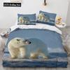 Microfiber Fabric Bedding Set Adults Duvet Cover Sets Kids,twin Full Queen Bedroom Set Tiger, Lion, Panda Housse De Couette