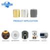 5/10PCS Potentiometer Knobs Caps 15x17mm Black Aluminum Alloy Potentiometers Knob Cap 6mm for Rotary Switch Volume Control