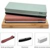 1Set Kitchen Knife Sharpening Stones Set Knife Sharpening Kit 400/1000 3000/8000 Grit Wet Stone Flattening Stone Angle Guide Leather Strop