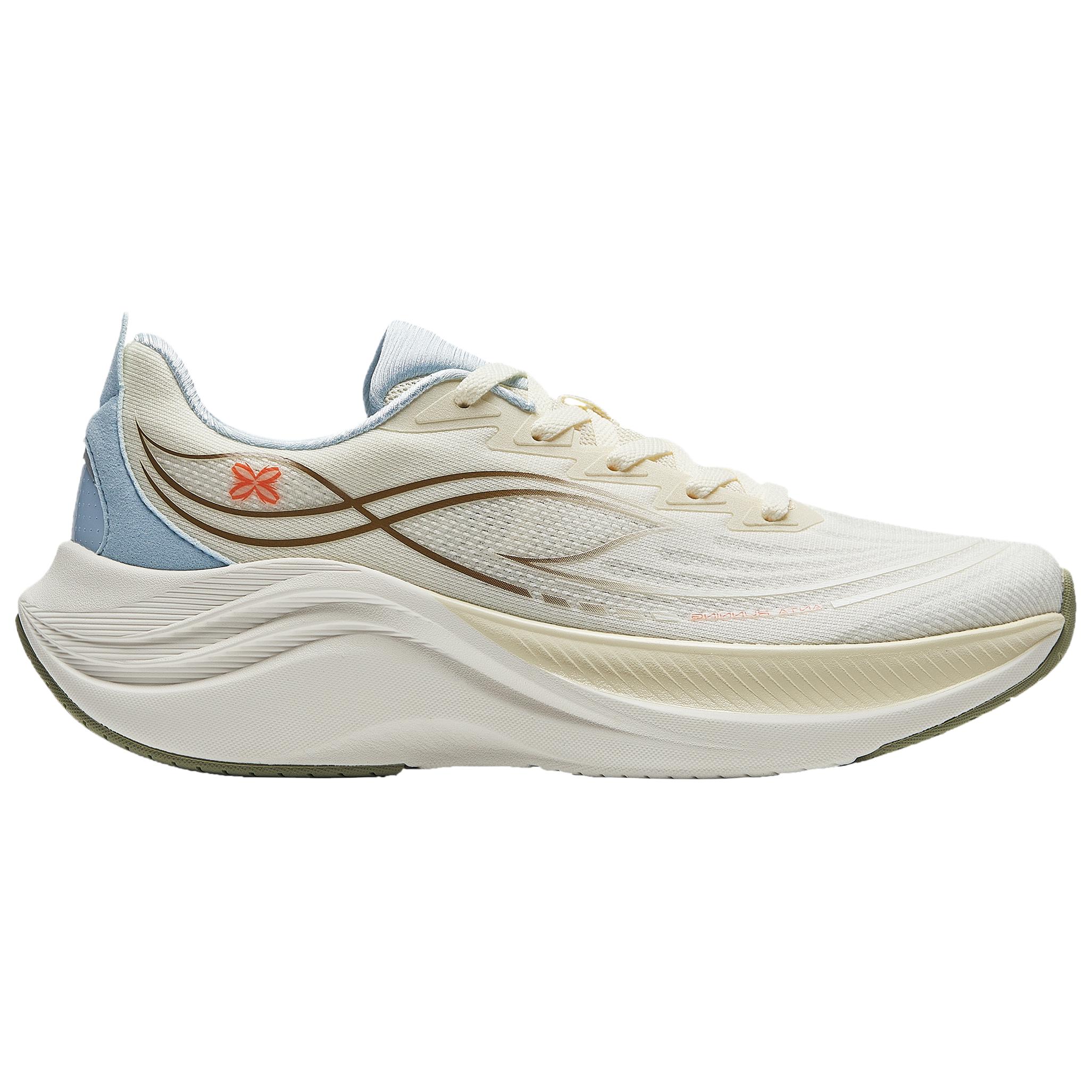 

Anta Rebound Height Increasing Breathable Low-Top Casual Running Shoes Women s White Beige Blue 38.5