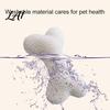 Plush Dog Chew Toy Squeaky Bone Toy Soft Lamb Wool Chewing with Built-in Sound Washable Interactive Fetch Teething for Small Medium Dogs,