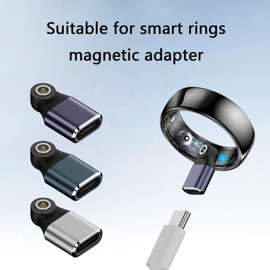 MultiDevice Magnetic Charging Adapter For Intelligent Rings Metal Built Charging Adapter Secure Contact Instantly Setups