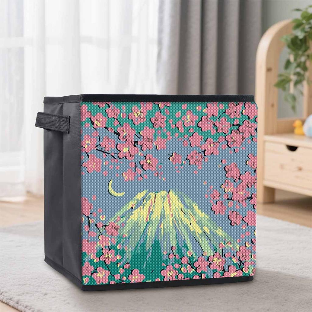 Mount Fuji 5D Diamond Painting Storage Basket Full Round Drill Mosaic Diamond Embroidery Cross Stitch Kits Home Decor Home Decor